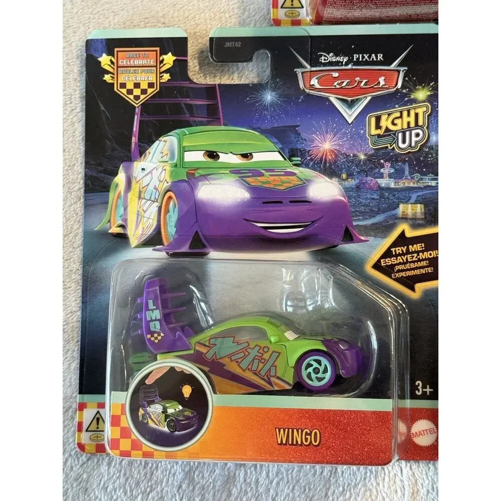 Disney Pixar Cars Lot 5 Light Up Set Collection Race To Celebrate McQueen Mater
